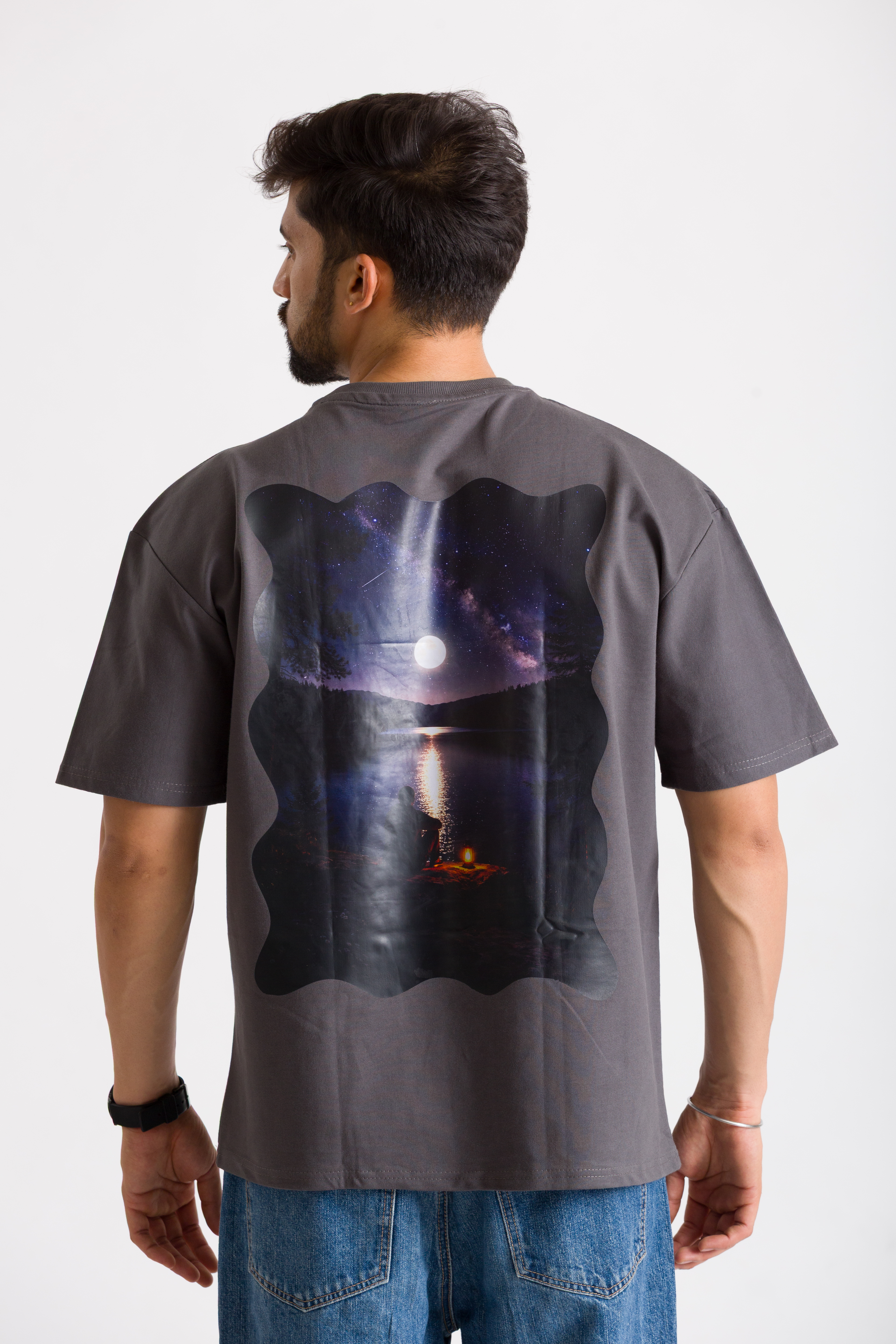 Lake View Printed Oversized T-Shirt